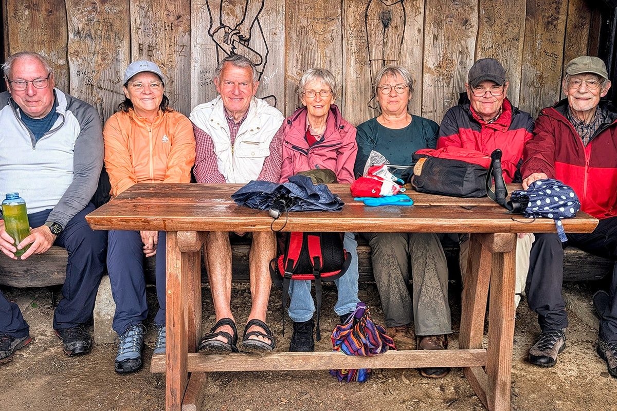 Wendeburger Wanderfreunde beim Eleonorenblick im Sösetal.