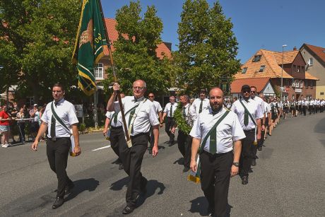 Die Schützenmänner vom MSC waren beim Umzug stark vertreten.