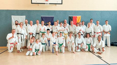Giesener Karate Lehrgang Gruppenfoto.